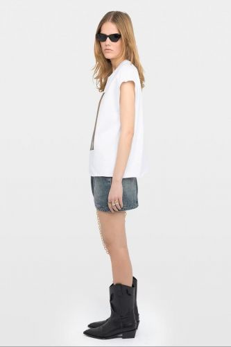 T-shirt à imprimé Voltaire en strass ZADIG & VOLTAIRE | Marine