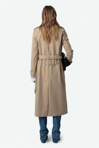 Trench long et droit beige ZADIG&VOLTAIRE | Marine