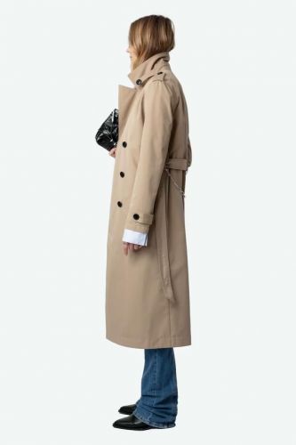 Trench long et droit beige ZADIG&VOLTAIRE | Marine