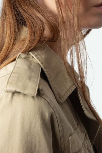 Parka courte esprit militaire beige ZADIG&VOLTAIRE | Marine