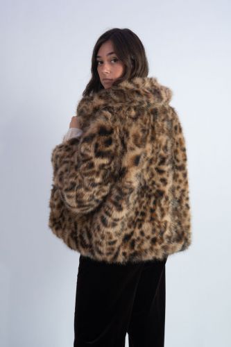 Manteau en fausse fourrure léopard ZADIG&VOLTAIRE | Marine