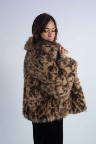 Manteau en fausse fourrure léopard ZADIG&VOLTAIRE | Marine