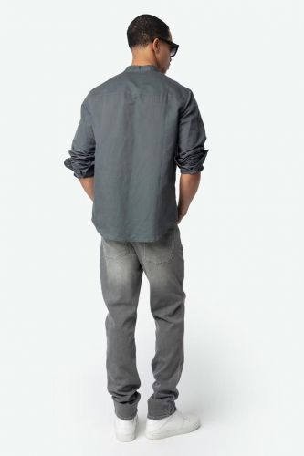 Chemise en lin et coton gris ZADIG & VOLTAIRE | Marine