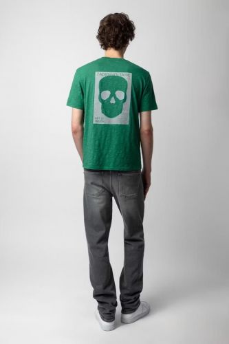 T-shirt en coton vert ZADIG & VOLTAIRE | Marine