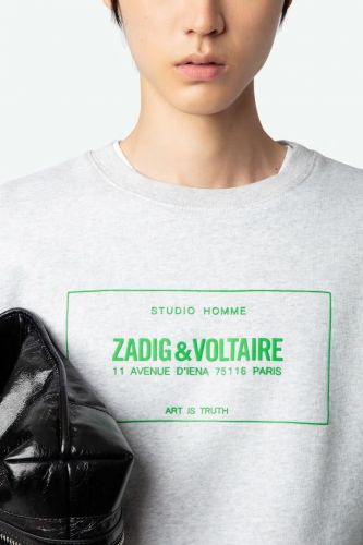 Sweatshirt gris chiné ZADIG & VOLTAIRE | Marine