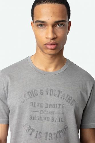 T-shirt en coton gris ZADIG & VOLTAIRE | Marine