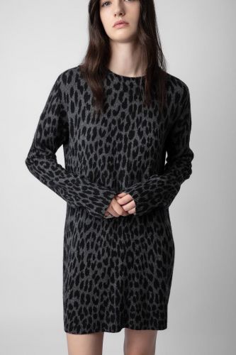 Robe courte léopard 