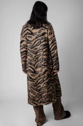 Zadig & Voltaire Vêtements cardigan Naturel femmes (Tiger long - TILDA long gilet tiger) - Marine | Much more than shoes