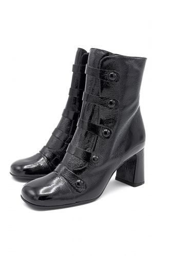 Zinda boots Noir femmes (boots carel noir - 2804 vernis noir) - Marine | Much more than shoes