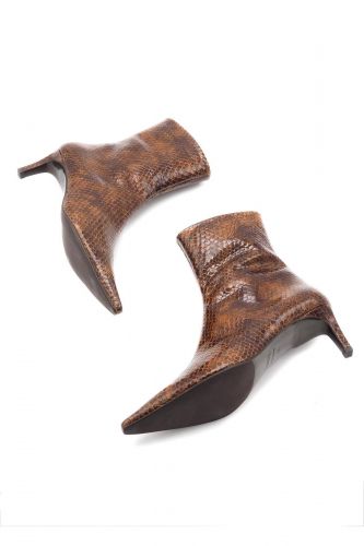 Boots ZINDA camel python | MARINE Auvelais