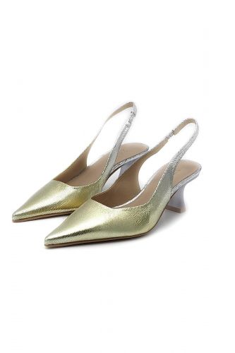 Zinda slingback Argent femmes (pointu dégradé argent - jaune talon kitt - 2748 dégradé silver/yellow) - Marine | Much more than shoes