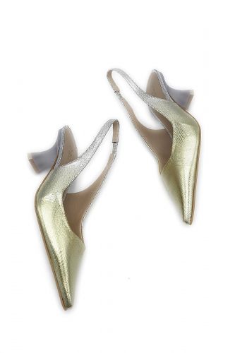 Zinda slingback Argent femmes (pointu dégradé argent - jaune talon kitt - 2748 dégradé silver/yellow) - Marine | Much more than shoes