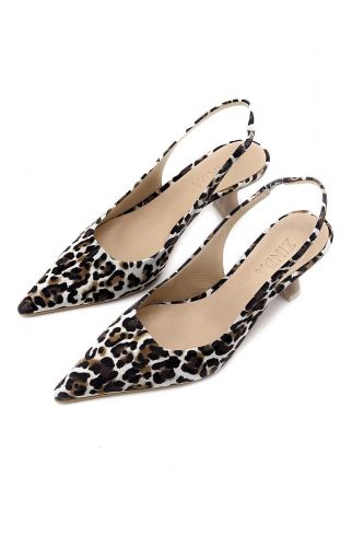 Zinda slingback Léo femmes (pointu léo - 2748 léo ½ talon) - Marine | Much more than shoes