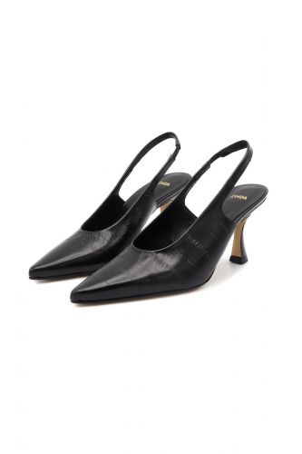 Zinda slingback Noir femmes (pointu talon haut anguilla noir - 3109 noir TH) - Marine | Much more than shoes