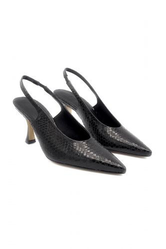 Zinda slingback Noir femmes (pointu talon haut - 3109 noir TH) - Marine | Much more than shoes