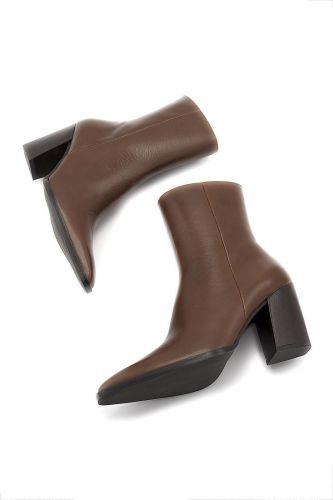 Boots en cuir naturel ZINDA | Marine