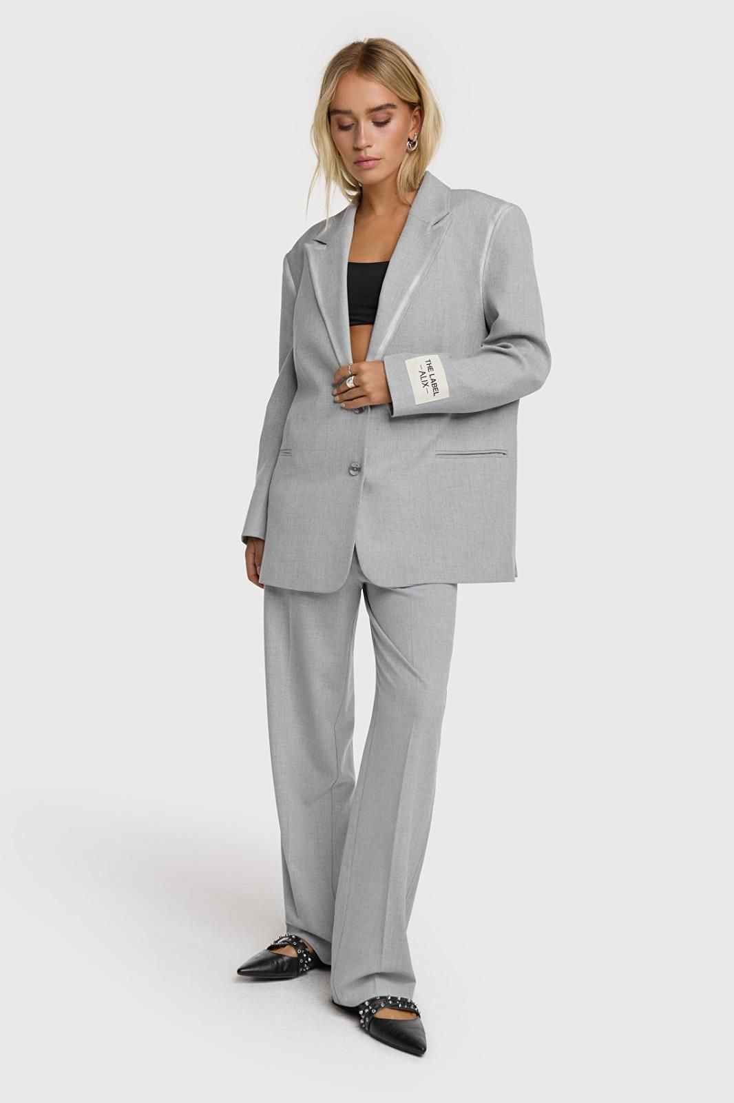 Alix The Label pantalon Gris Alix The Label pantalon Gris