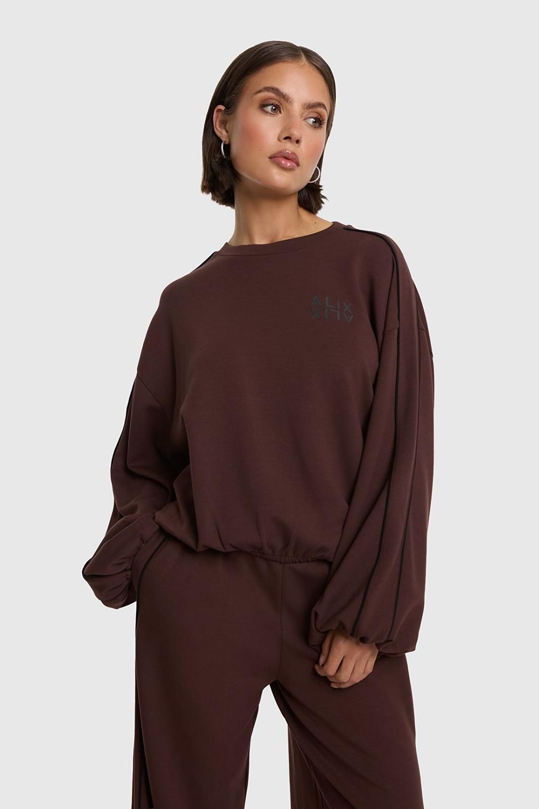Alix The Label sweat  Brun