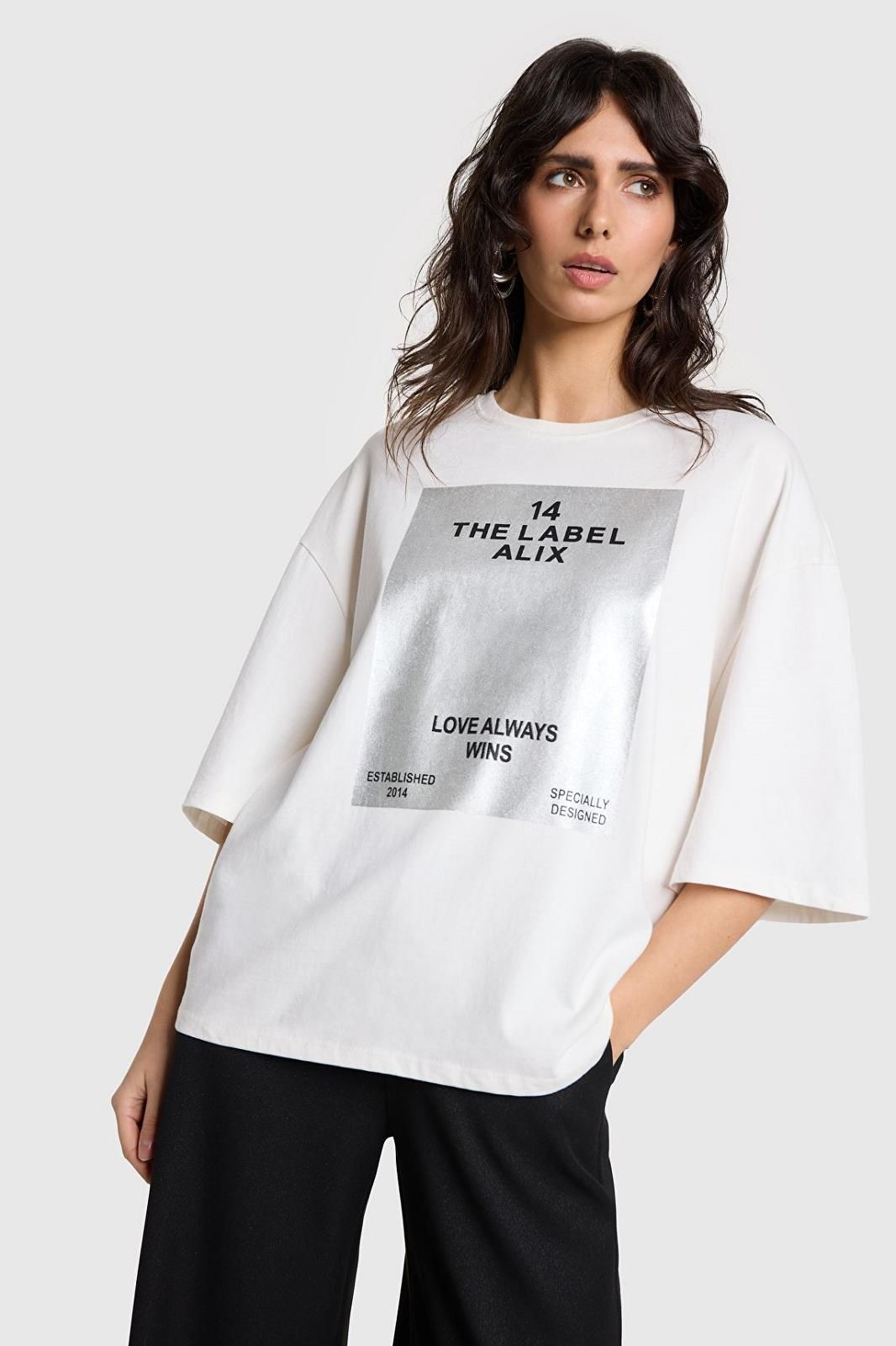 Alix The Label tee-Shirt Blanc