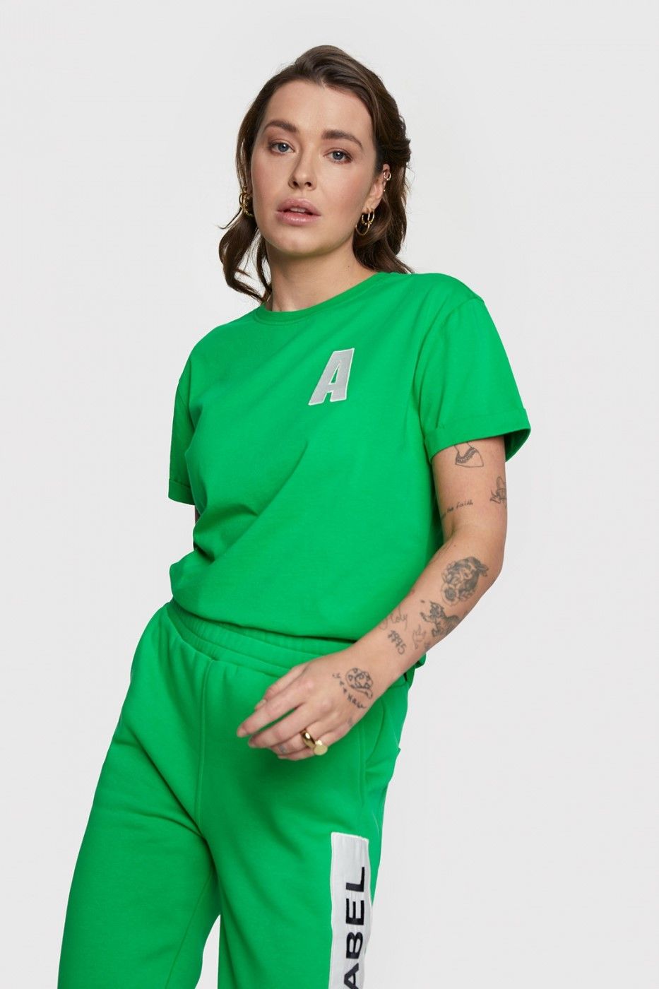 T-shirt vert vif 