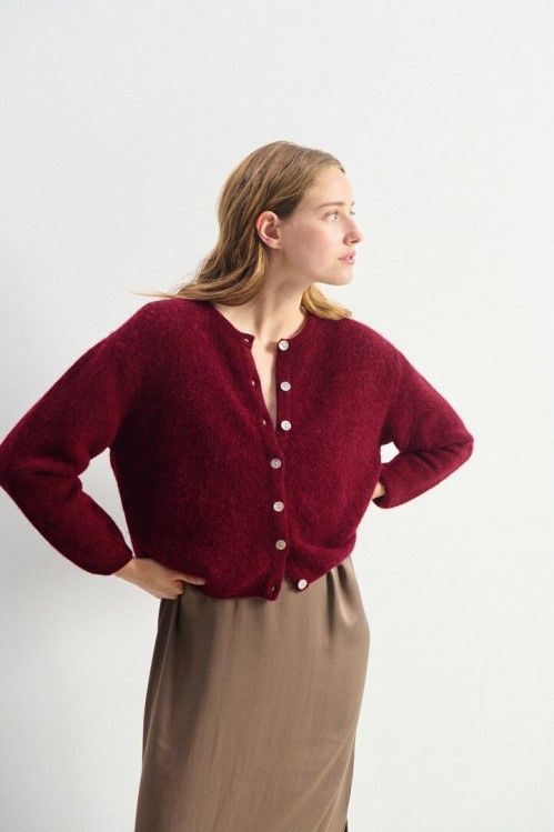 American Vintage pull Bordeaux