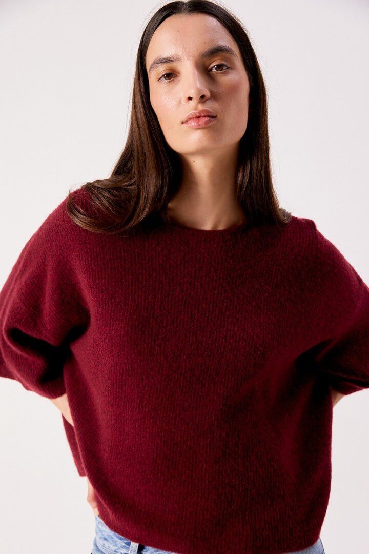 American Vintage pull Bordeaux
