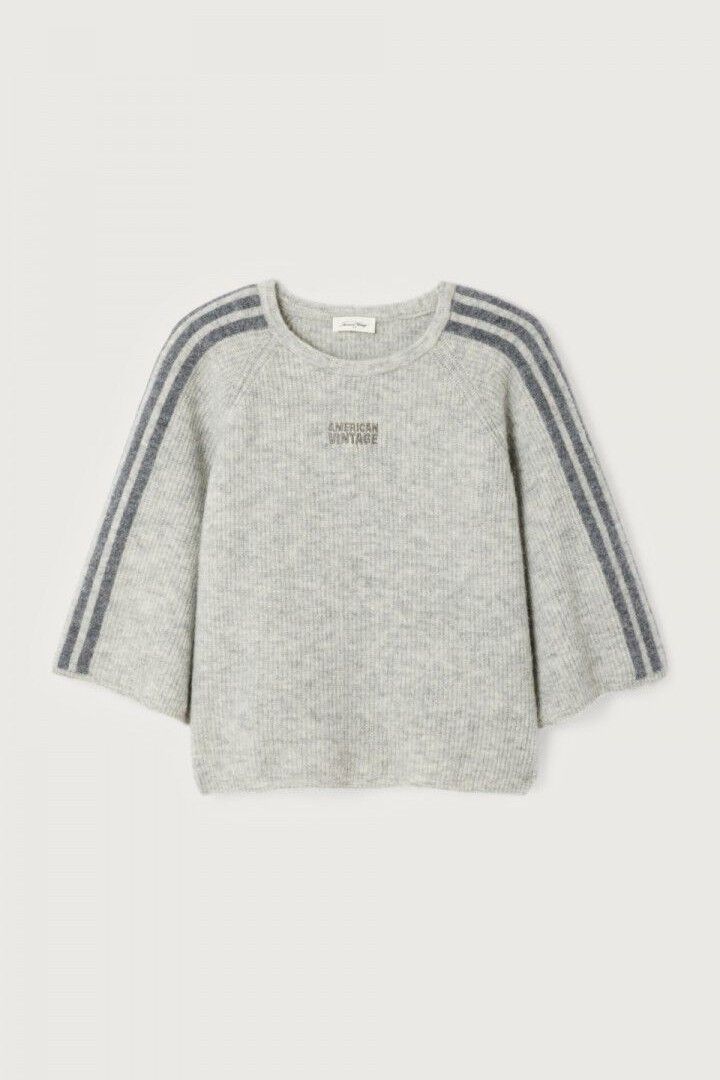 American Vintage pull Gris