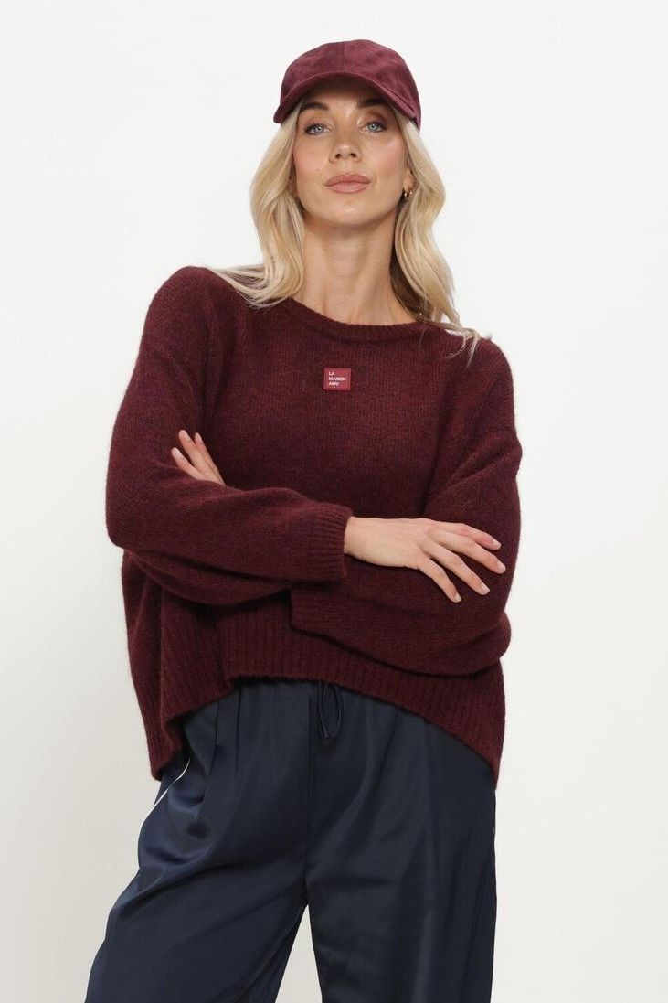 American Vintage pull Bordeaux