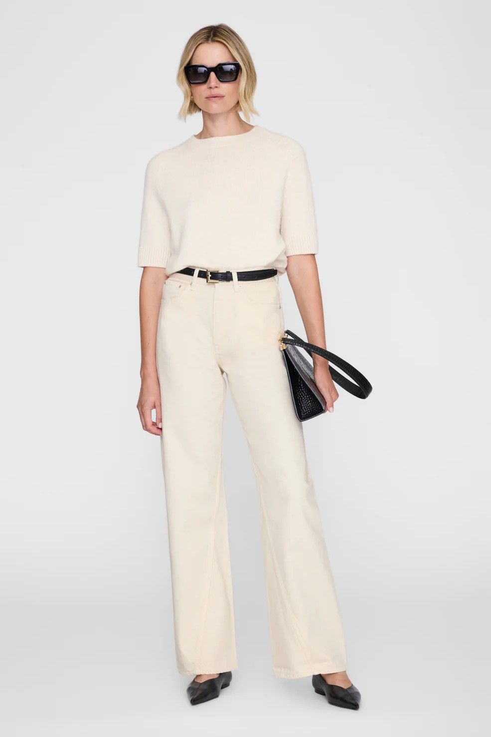 Anine Bing pantalon Ecru