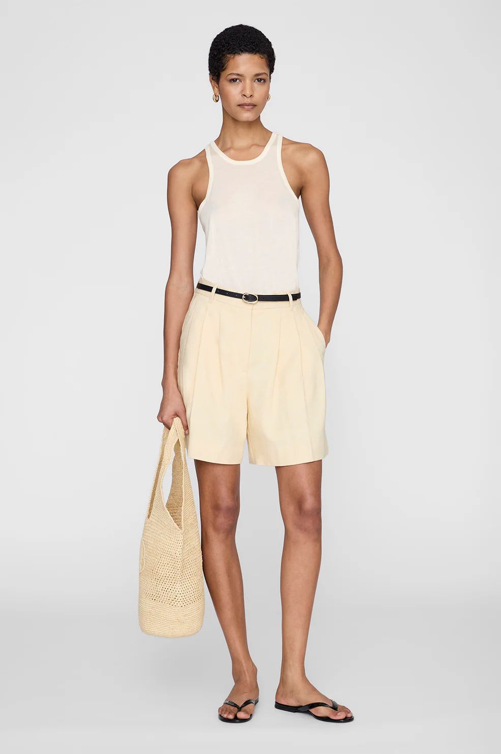 Anine Bing short Jaune