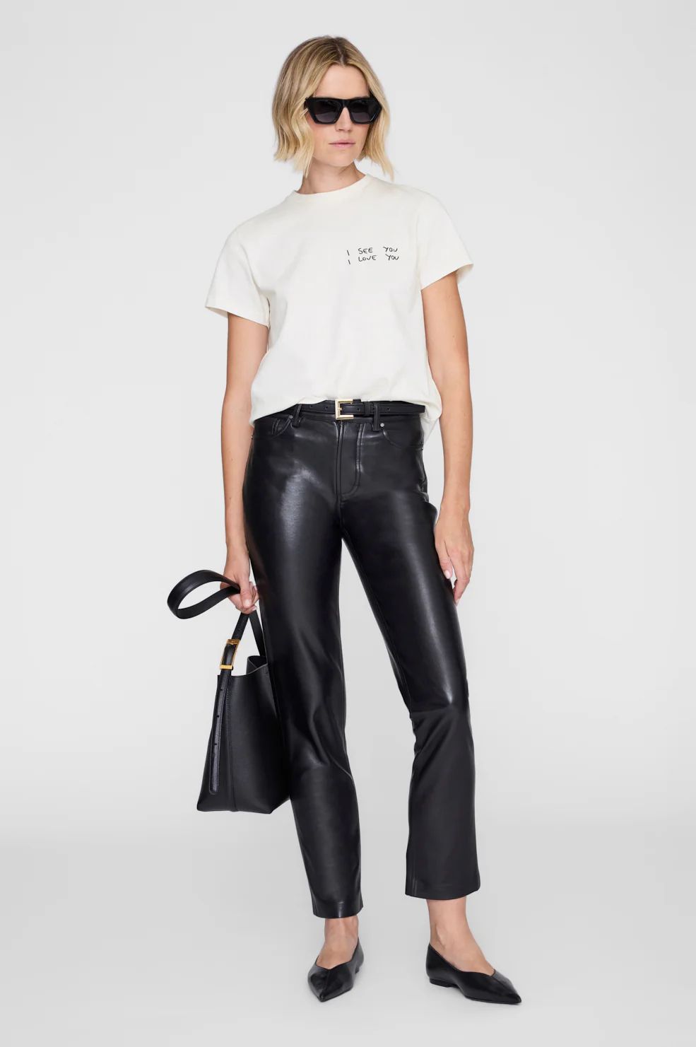 Anine Bing tee-Shirt Jaune