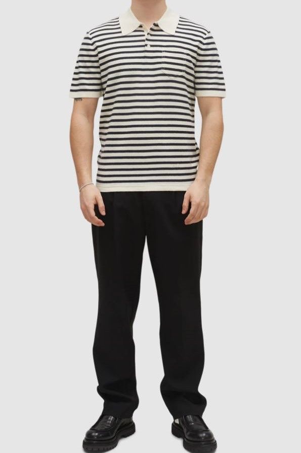 A.P.C. Homme polo Bleu/blanc