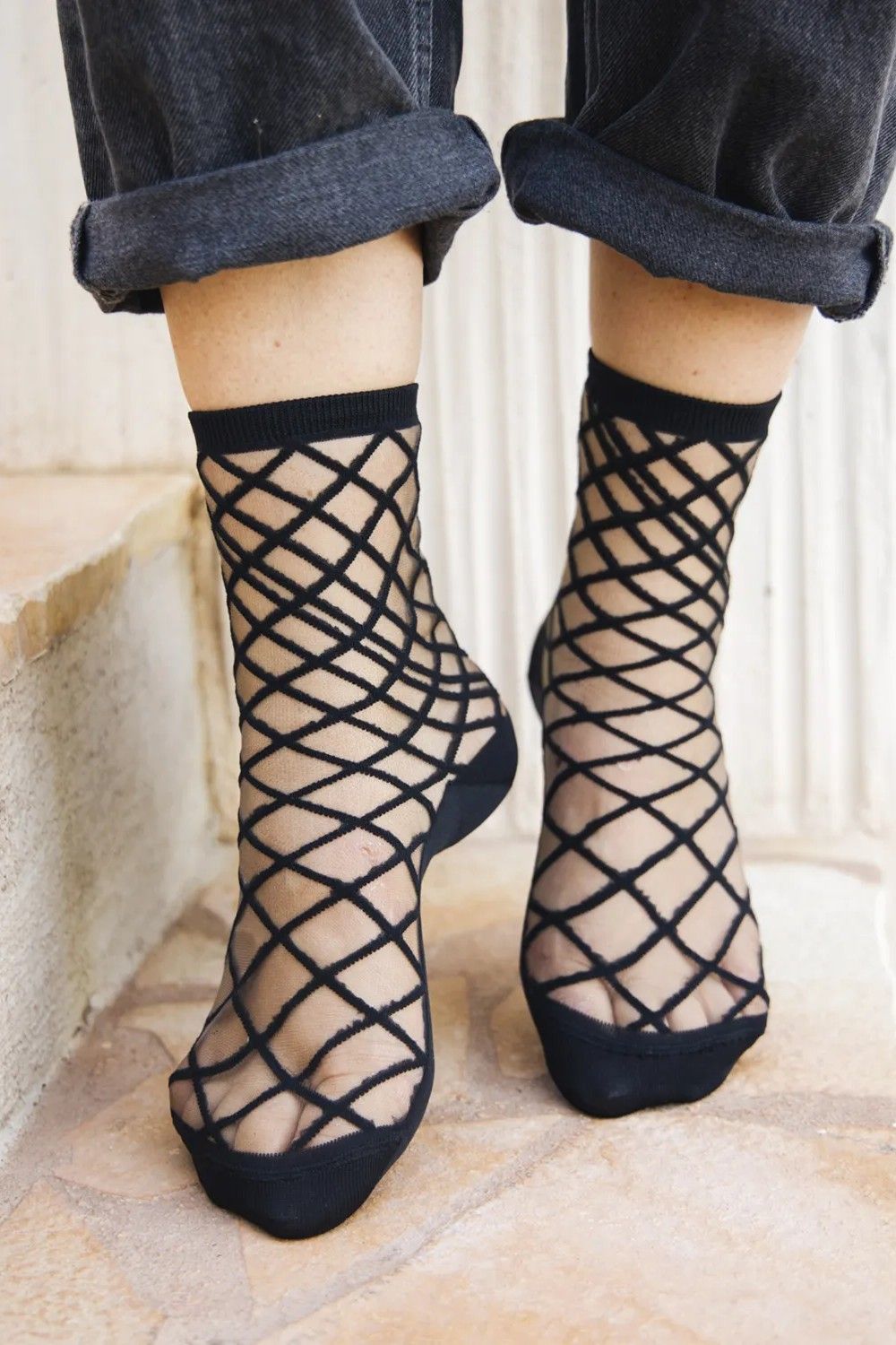 Atelier St Eustache chaussette Noir