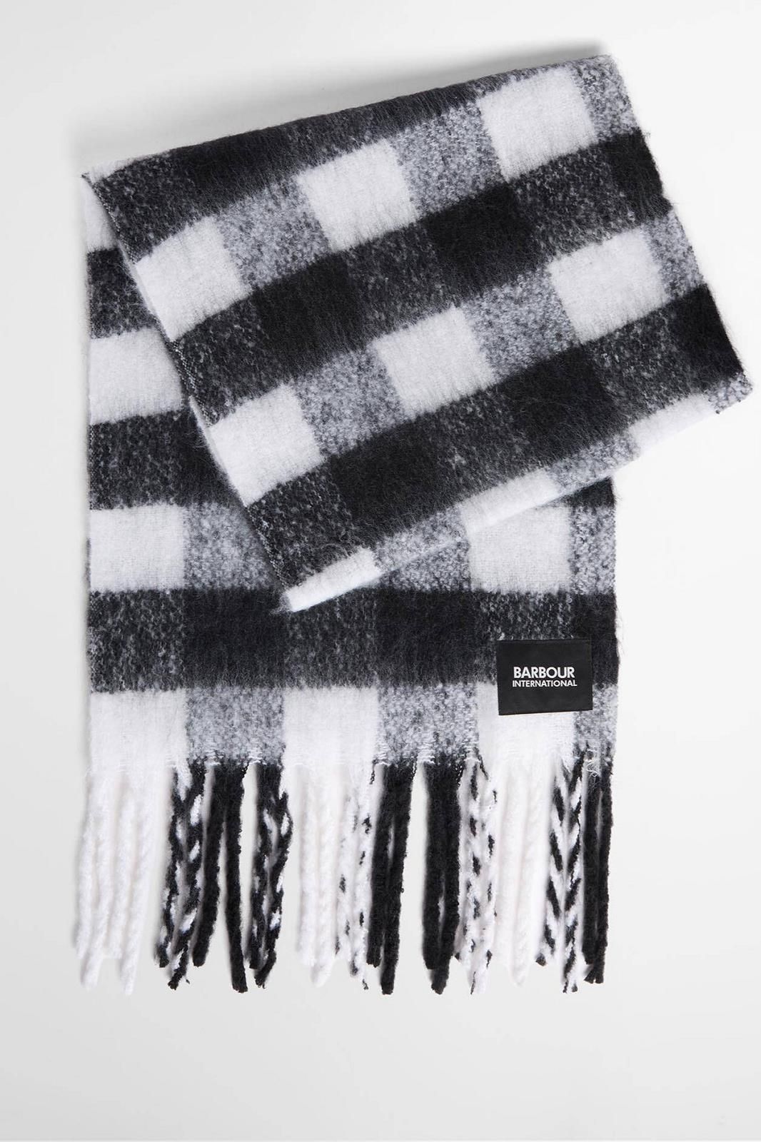 Barbour echarpe Noir/blanc