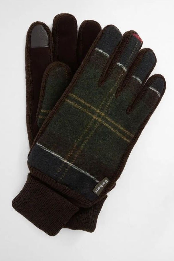 Barbour gants Bleu-multi
