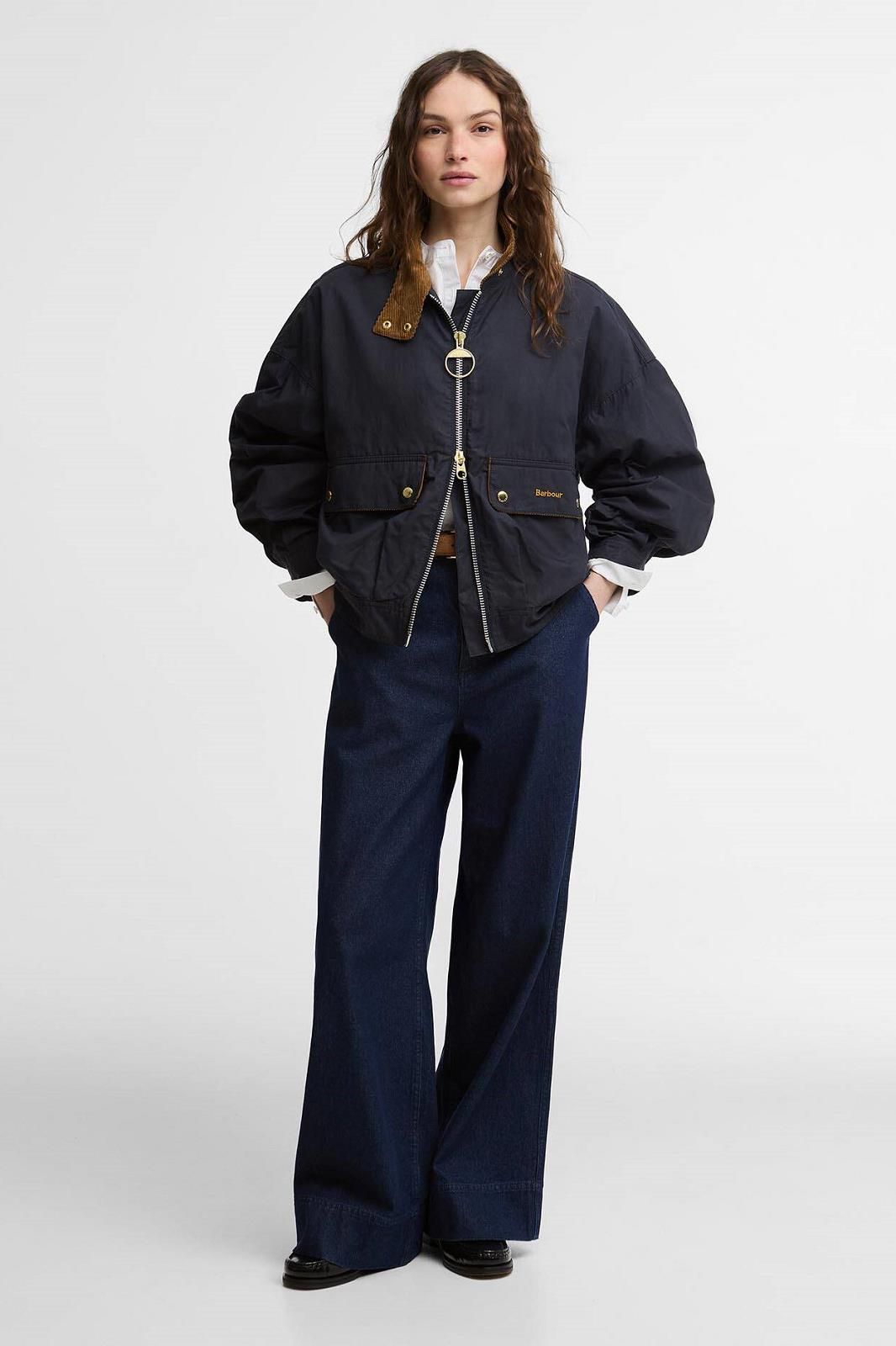 Barbour veste bleu/beige