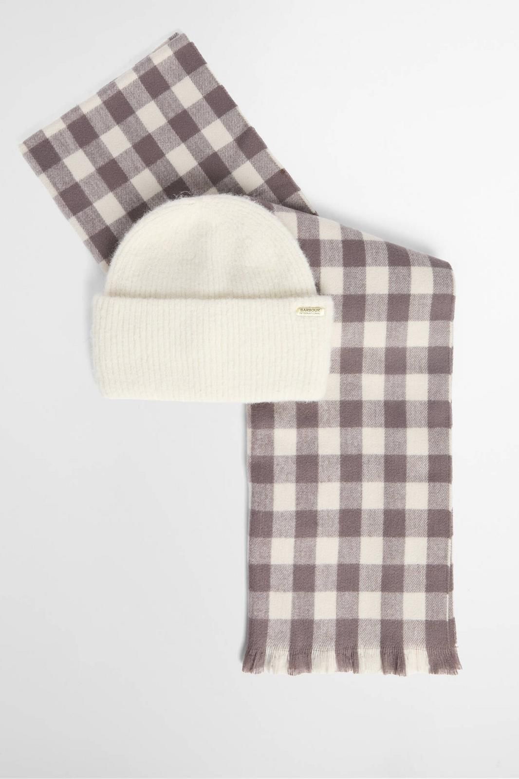 Barbour echarpe Ecru