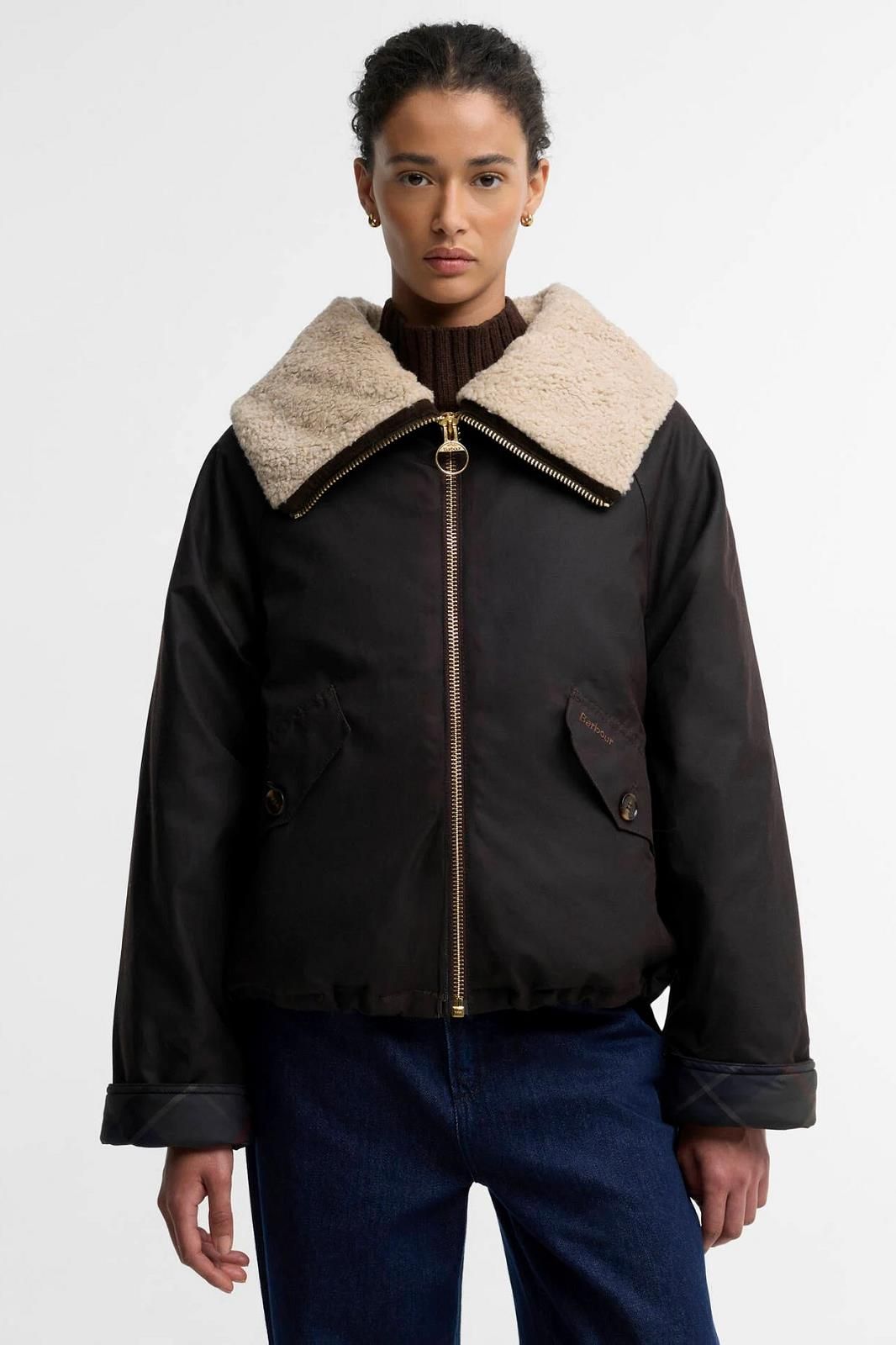 Barbour manteau Brun