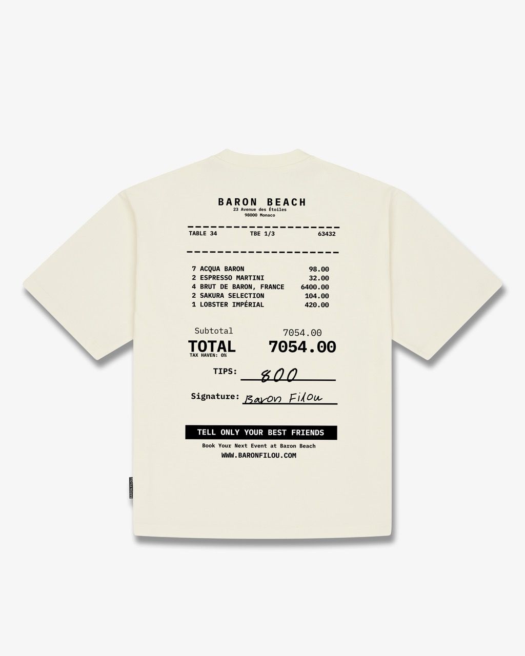 Baron Filou tee-Shirt Ecru