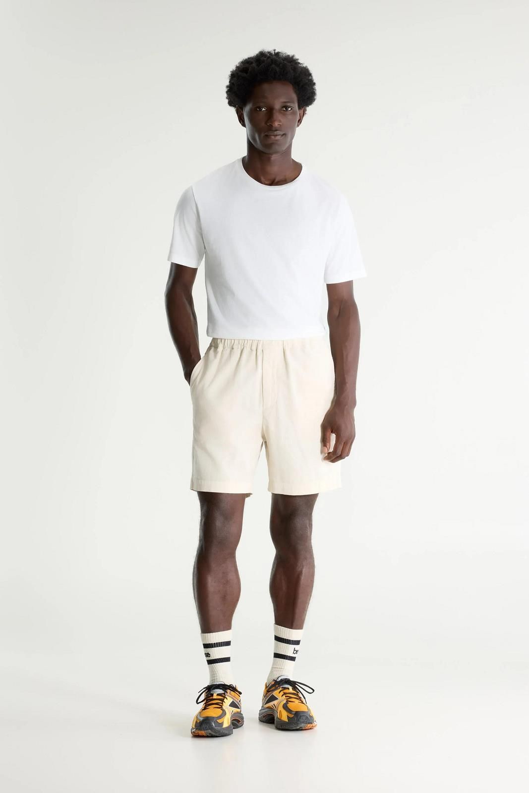 Bellerose Homme short Ecru