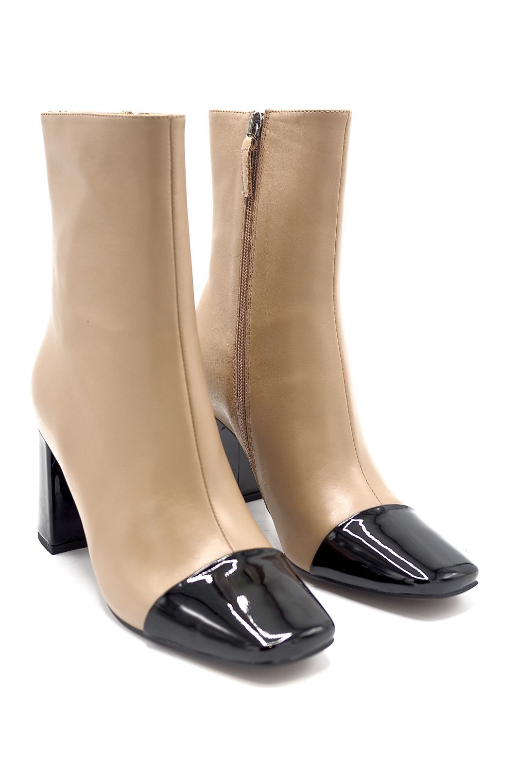 Bibilou boots Beige femmes (Bibi-Boots bout carré style 
