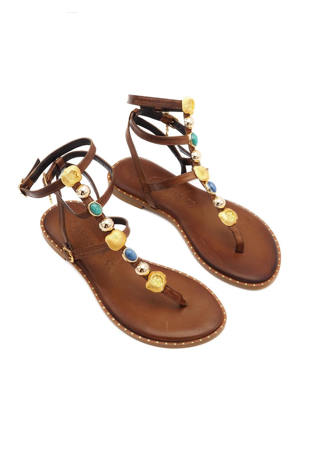 Caryatis Sandale Brun