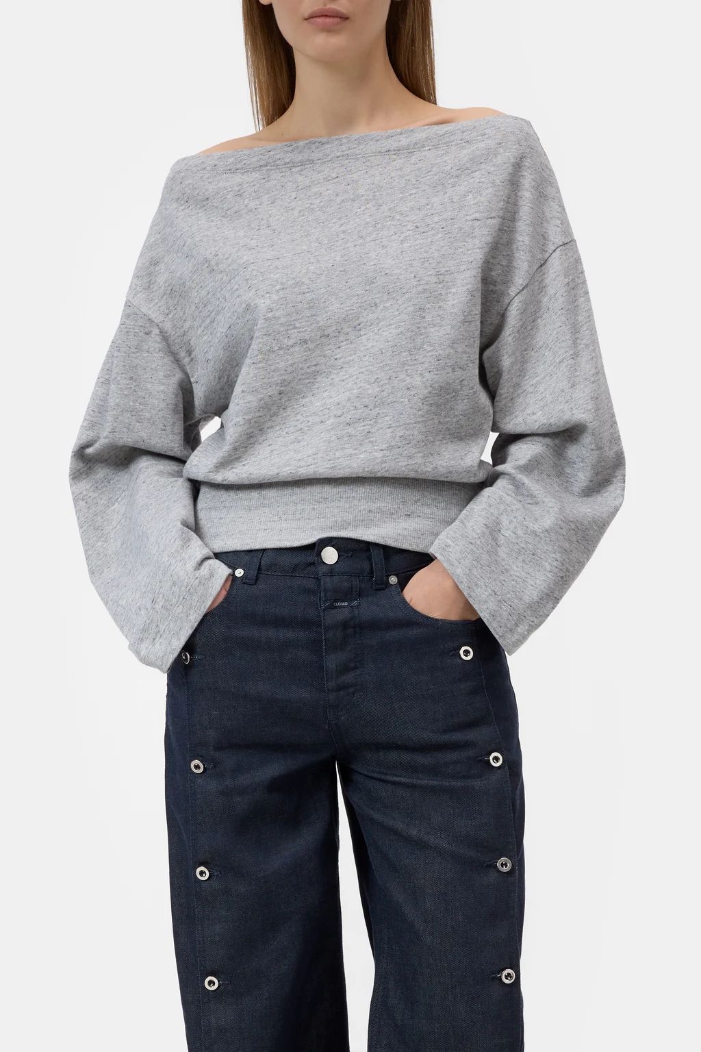 Closed Femme tee-Shirt Gris