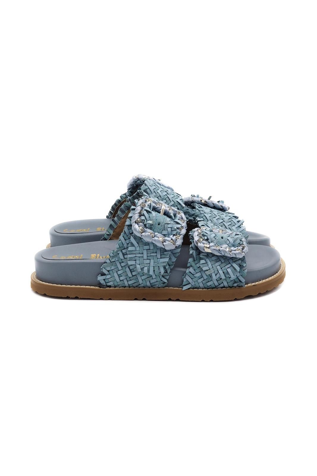 Coral Blu mule Jeans