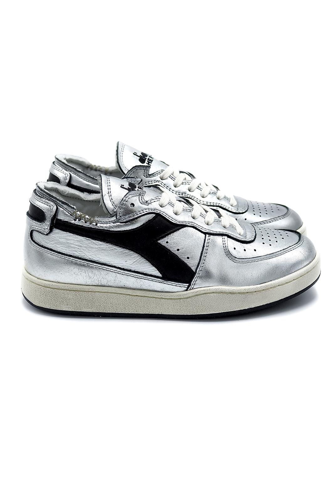 Diadora basket bas Argent Diadora basket bas Argent