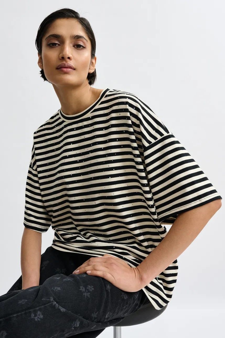 Essentiel Antwerp tee-Shirt Noir/blanc