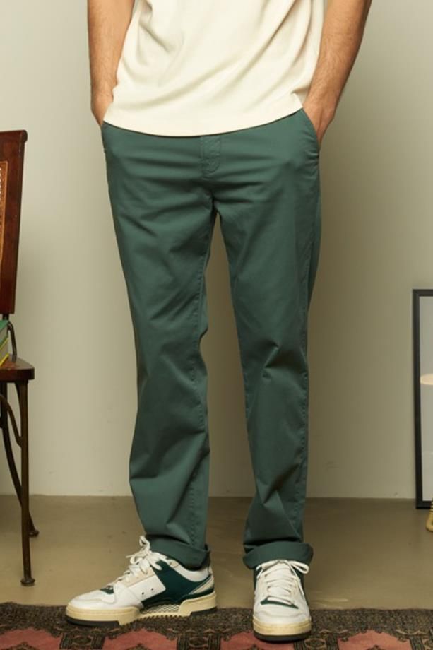 Pantalon chino vert Everglade HERO SEVEN | Marine