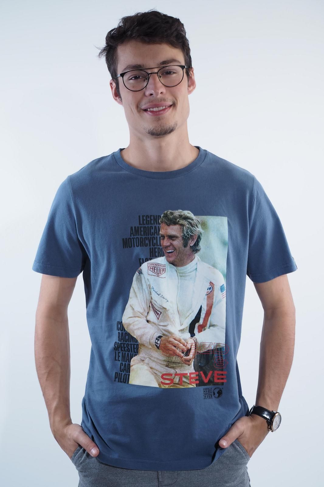 Hero Seven tee-Shirt Bleu Hero Seven tee-Shirt Bleu