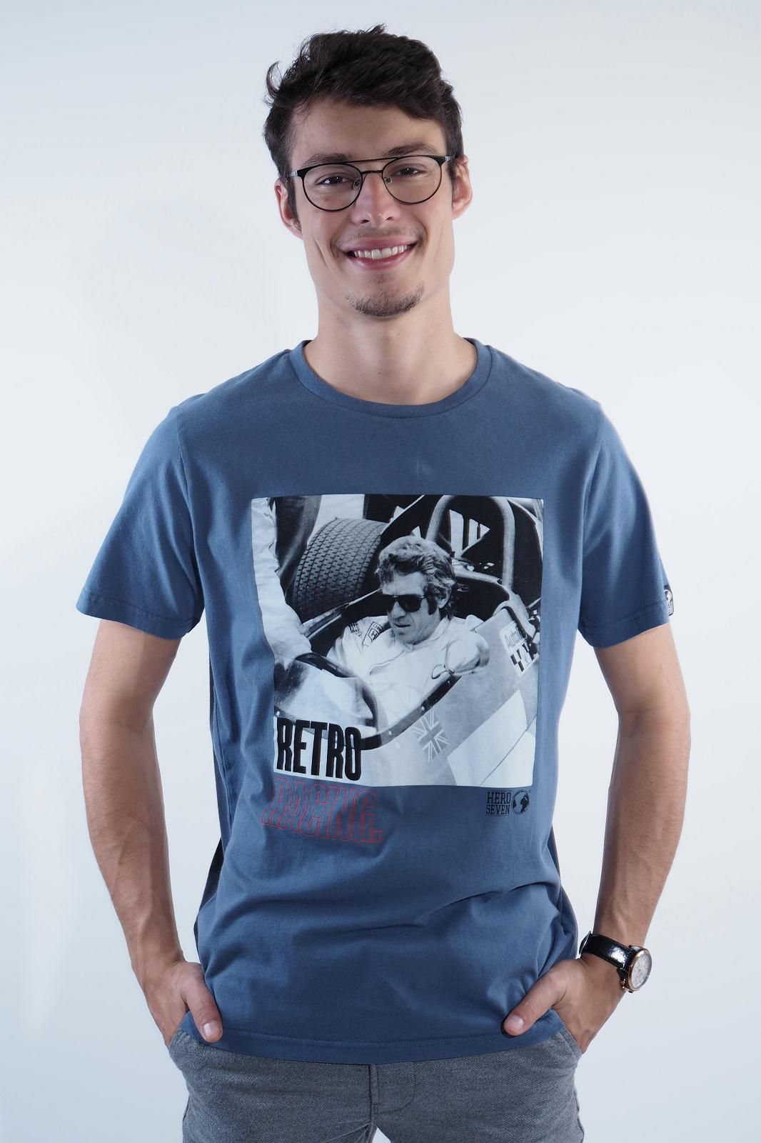 Hero Seven tee-Shirt Bleu Hero Seven tee-Shirt Bleu