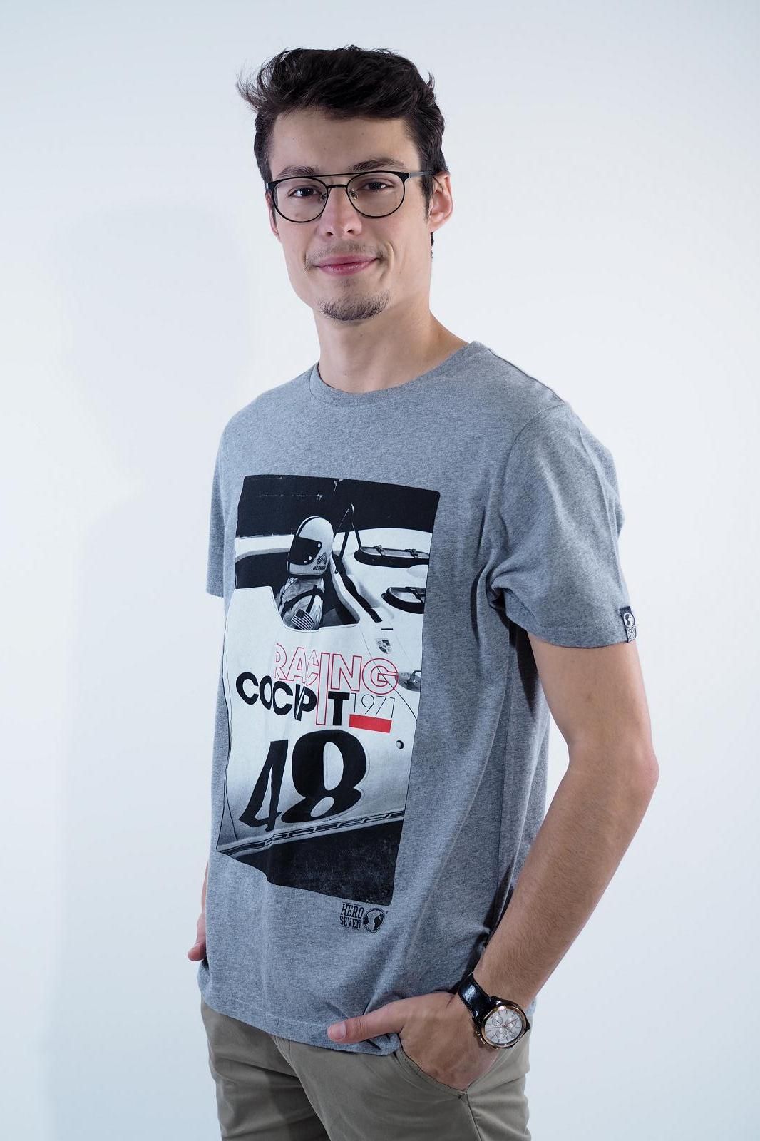 Hero Seven tee-Shirt Gris Hero Seven tee-Shirt Gris